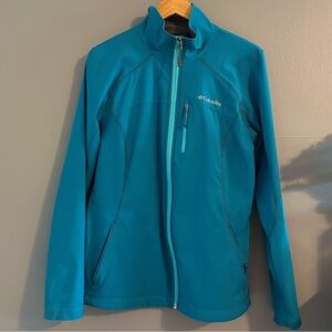 Columbia Teal Outdoor Full-Zip Soft shell Jacket